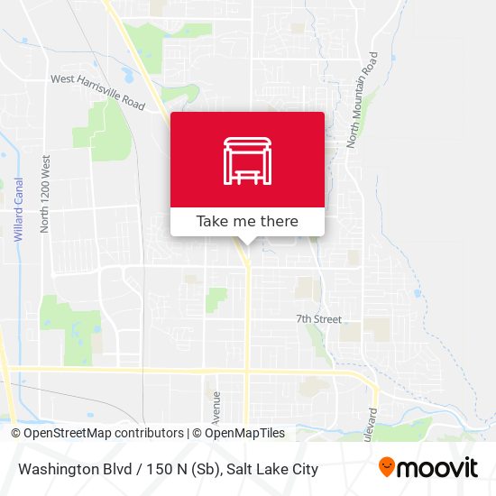 Mapa de Washington Blvd / 150 N (Sb)