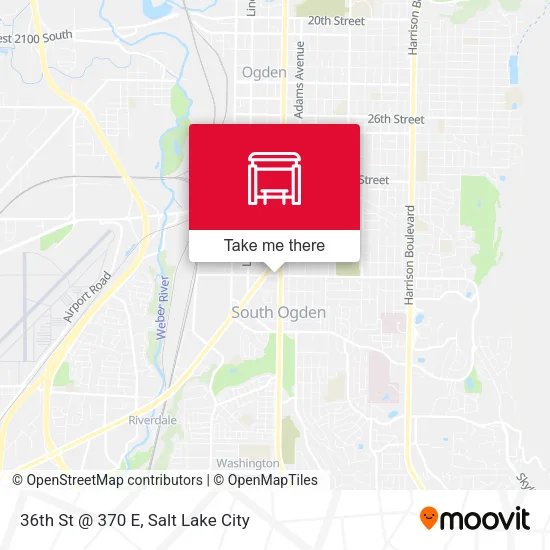 Mapa de 36th St @ 370 E