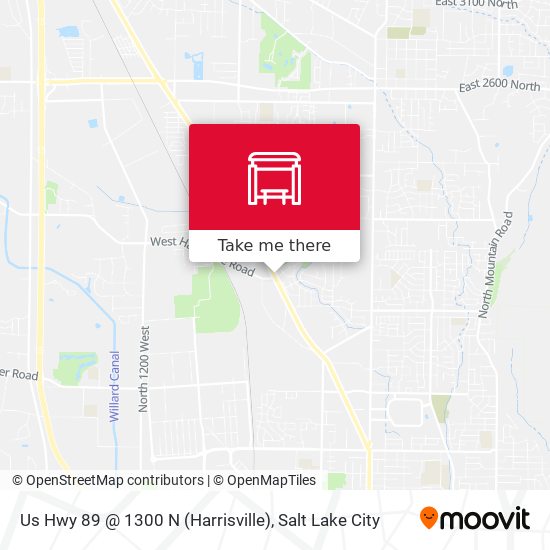 Us Hwy 89 @ 1300 N   (Harrisville) map