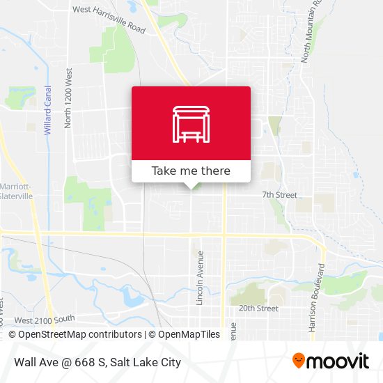 Wall Ave @ 668 S map