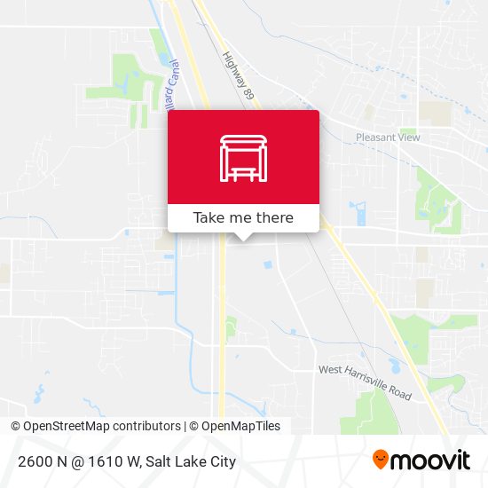 2600 N @ 1610 W map