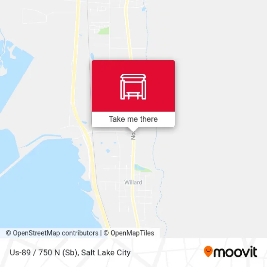 Us-89 / 750 N (Sb) map