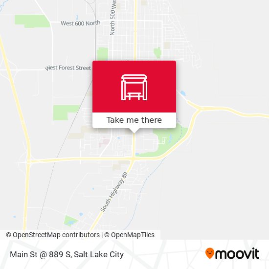 Main St @ 889 S map