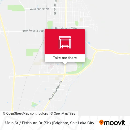 Main St / Fishburn Dr (Sb) (Brigham map