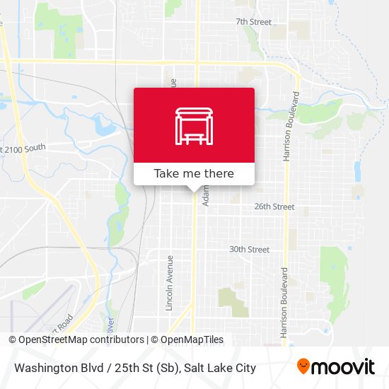 Mapa de Washington Blvd / 25th St (Sb)