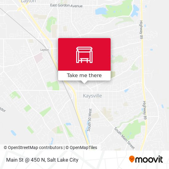 Main St @ 450 N map