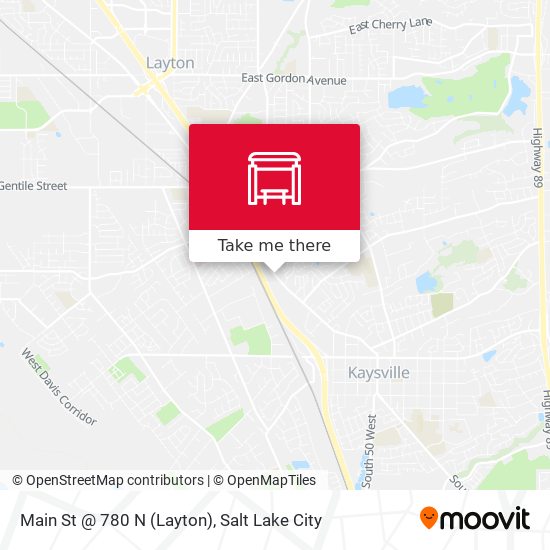 Main St @ 780 N (Layton) map