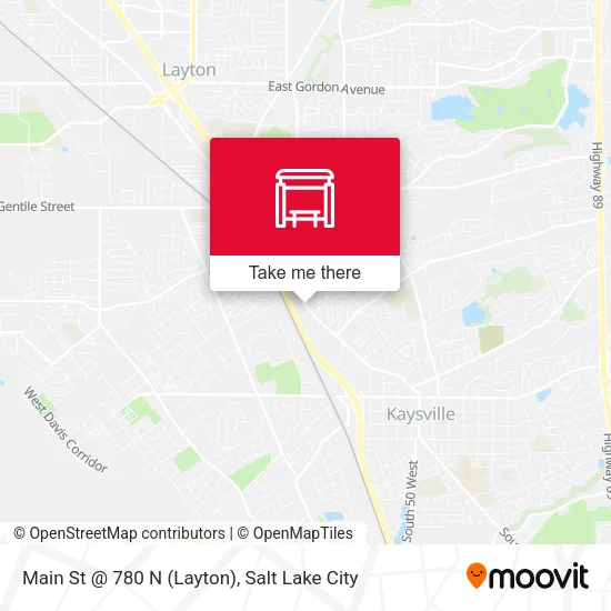Main St @ 780 N (Layton) map