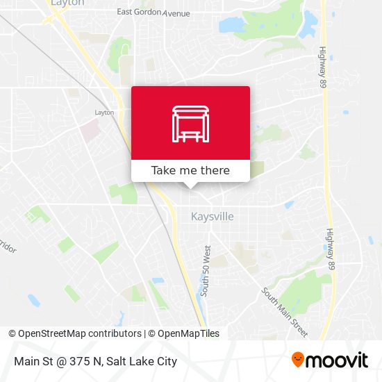 Main St @ 375 N map