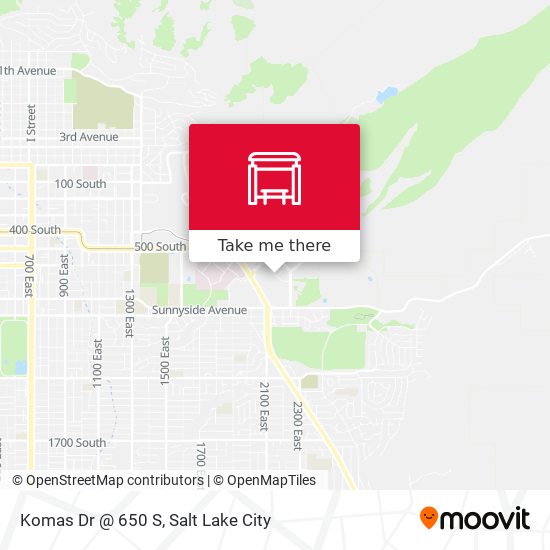 Komas Dr @ 650 S map