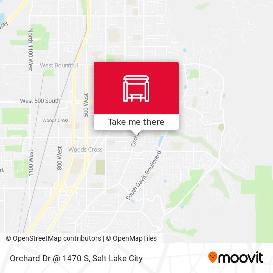 Orchard Dr @ 1470 S map
