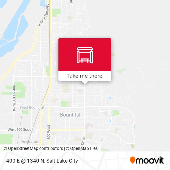 400 E @ 1340 N map