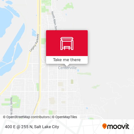 400 E @ 255 N map