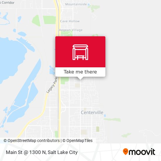 Main St @ 1300 N map