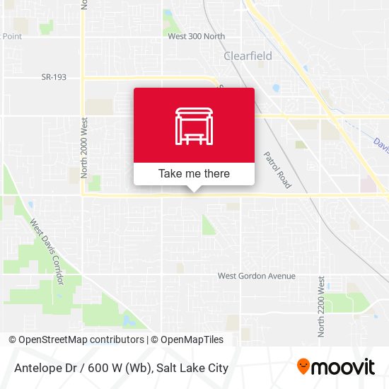Mapa de Antelope Dr / 600 W (Wb)
