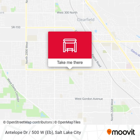 Antelope Dr / 500 W (Eb) map