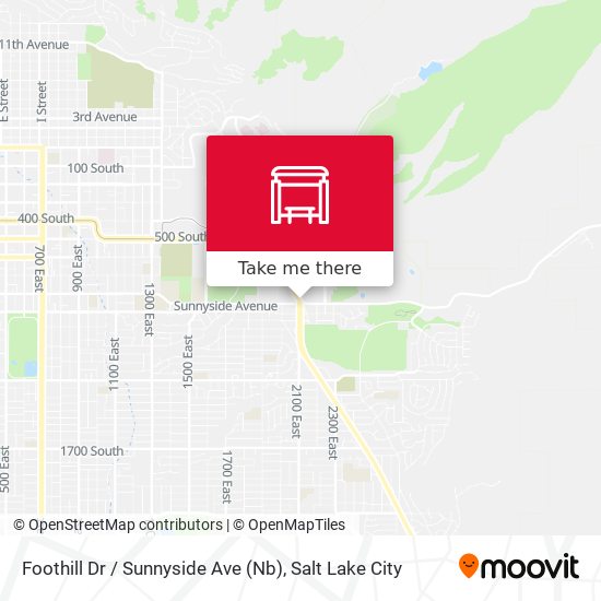 Mapa de Foothill Dr / Sunnyside Ave (Nb)