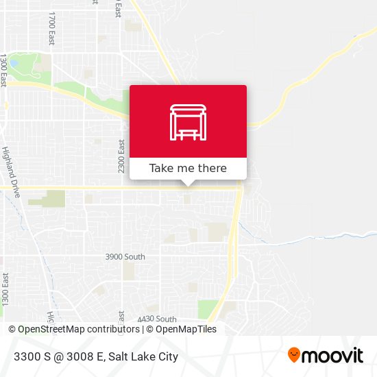 3300 S @ 3008 E map