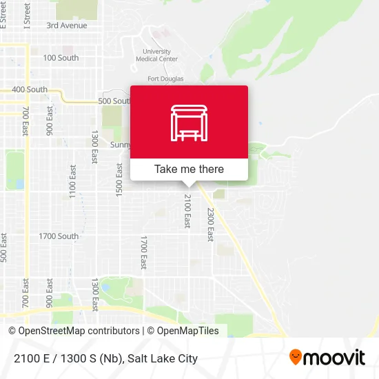 2100 E / 1300 S (Nb) map