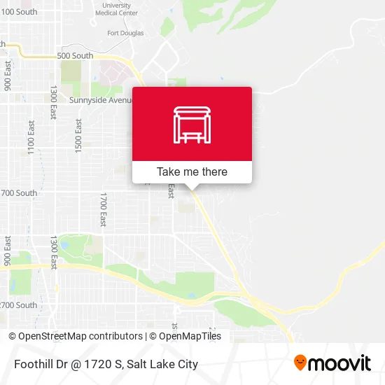 Foothill Dr @ 1720 S map