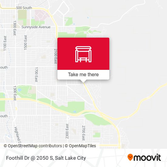 Foothill Dr @ 2050 S map