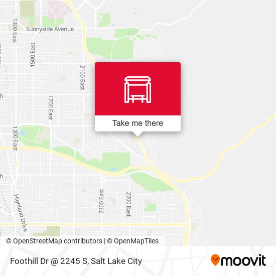 Foothill Dr @ 2245 S map