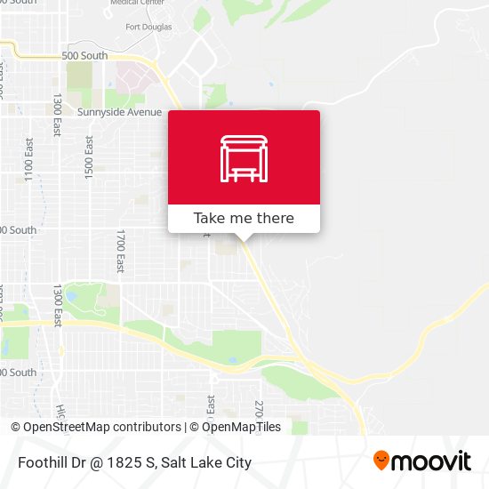Foothill Dr @ 1825 S map