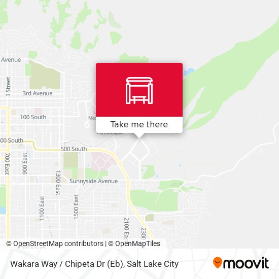 Wakara Way / Chipeta Dr (Eb) map
