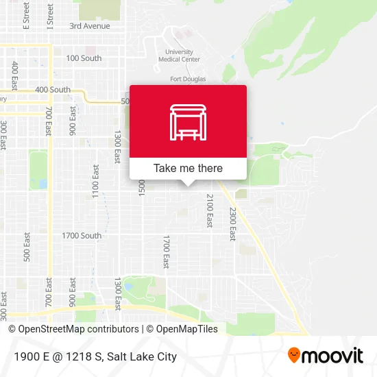 1900 E @ 1218 S map