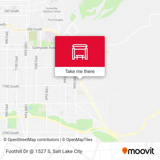 Foothill Dr @ 1527 S map