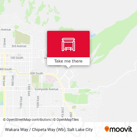 Wakara Way / Chipeta Way (Wb) map