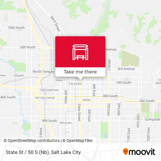 State St / 50 S (Nb) map