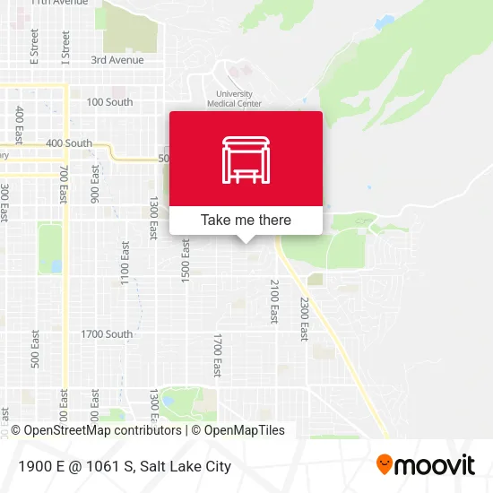 1900 E @ 1061 S map