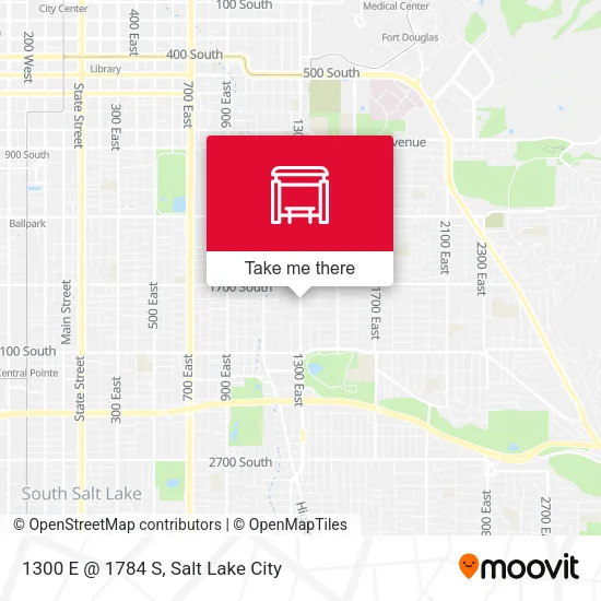 1300 E @ 1784 S map