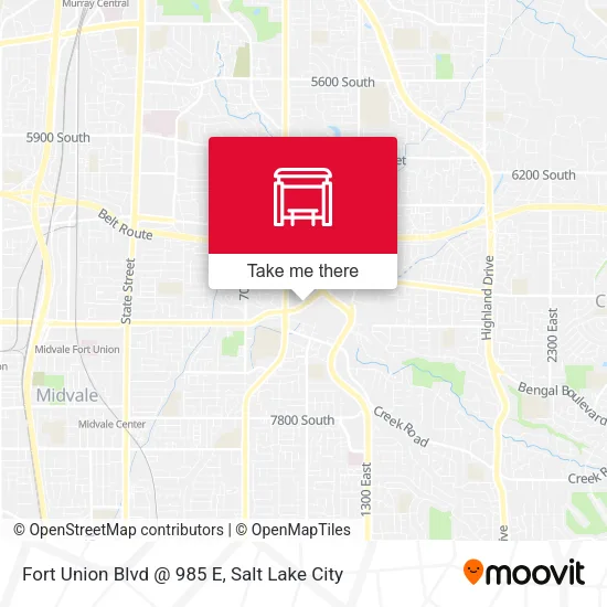 Fort Union Blvd @ 985 E map