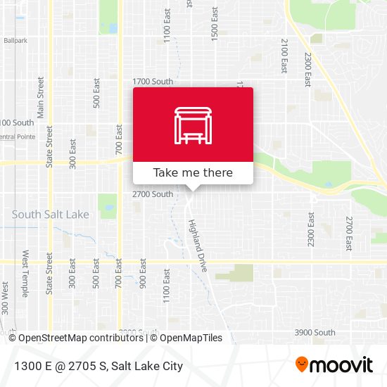 1300 E @ 2705 S map