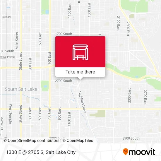 1300 E @ 2705 S map