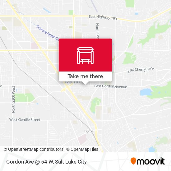 Gordon Ave @ 54 W map