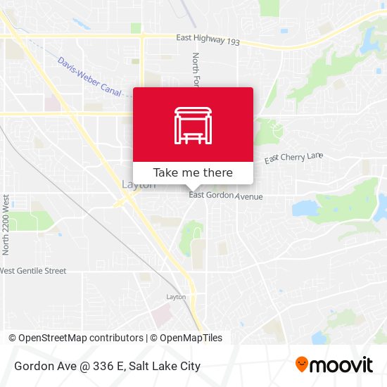 Gordon Ave @ 336 E map