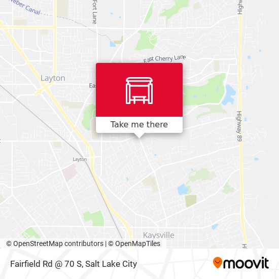 Fairfield Rd @ 70 S map