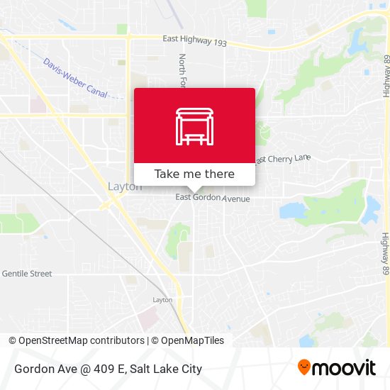 Gordon Ave @ 409 E map