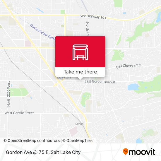 Gordon Ave @ 75 E map