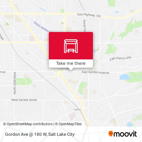 Mapa de Gordon Ave @ 180 W
