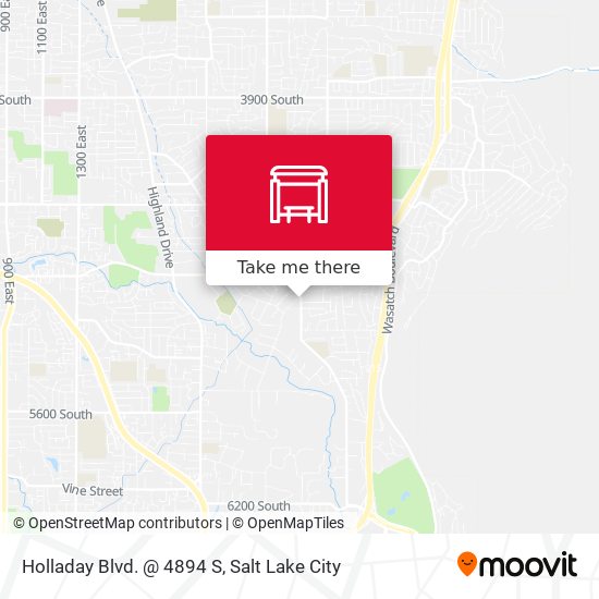 Mapa de Holladay Blvd. @ 4894 S