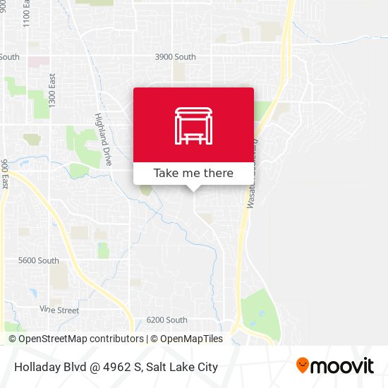 Mapa de Holladay Blvd @ 4962 S