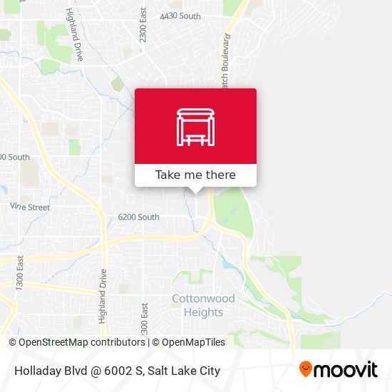 Holladay Blvd @ 6002 S map