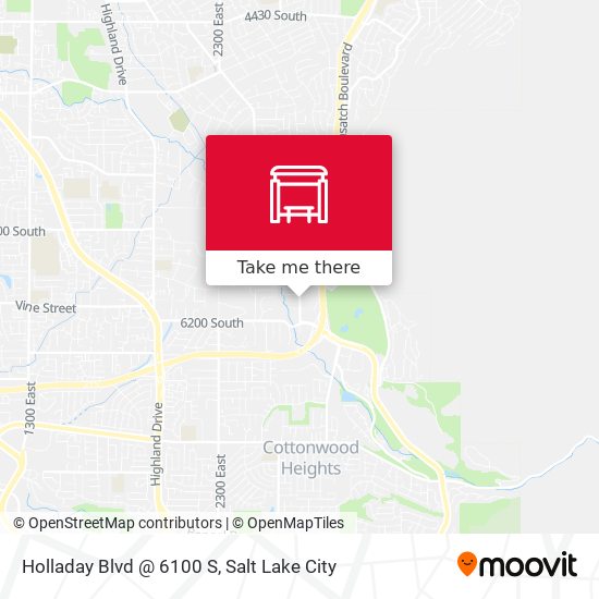 Holladay Blvd @ 6100 S map