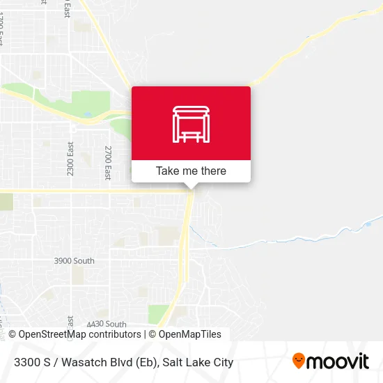 Mapa de 3300 S / Wasatch Blvd (Eb)
