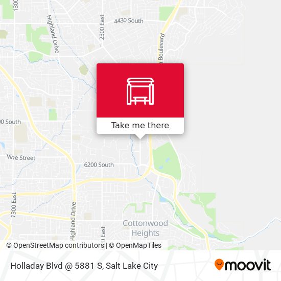 Holladay Blvd @ 5881 S map