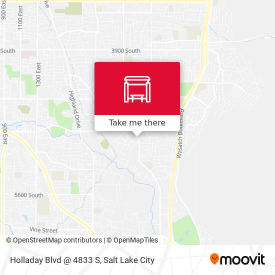 Holladay Blvd @ 4833 S map